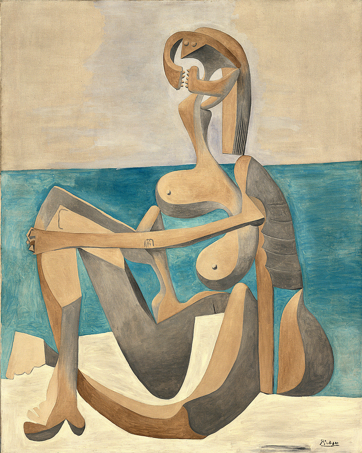 Pablo Picasso: Sitzende Badende, 1930, Öl auf Leinwand (© Succession Picasso / Bildrecht, Wien 2026, © Foto: „Digital image, The Museum of Modern Art, New York/Scala, Florence, 2026”)