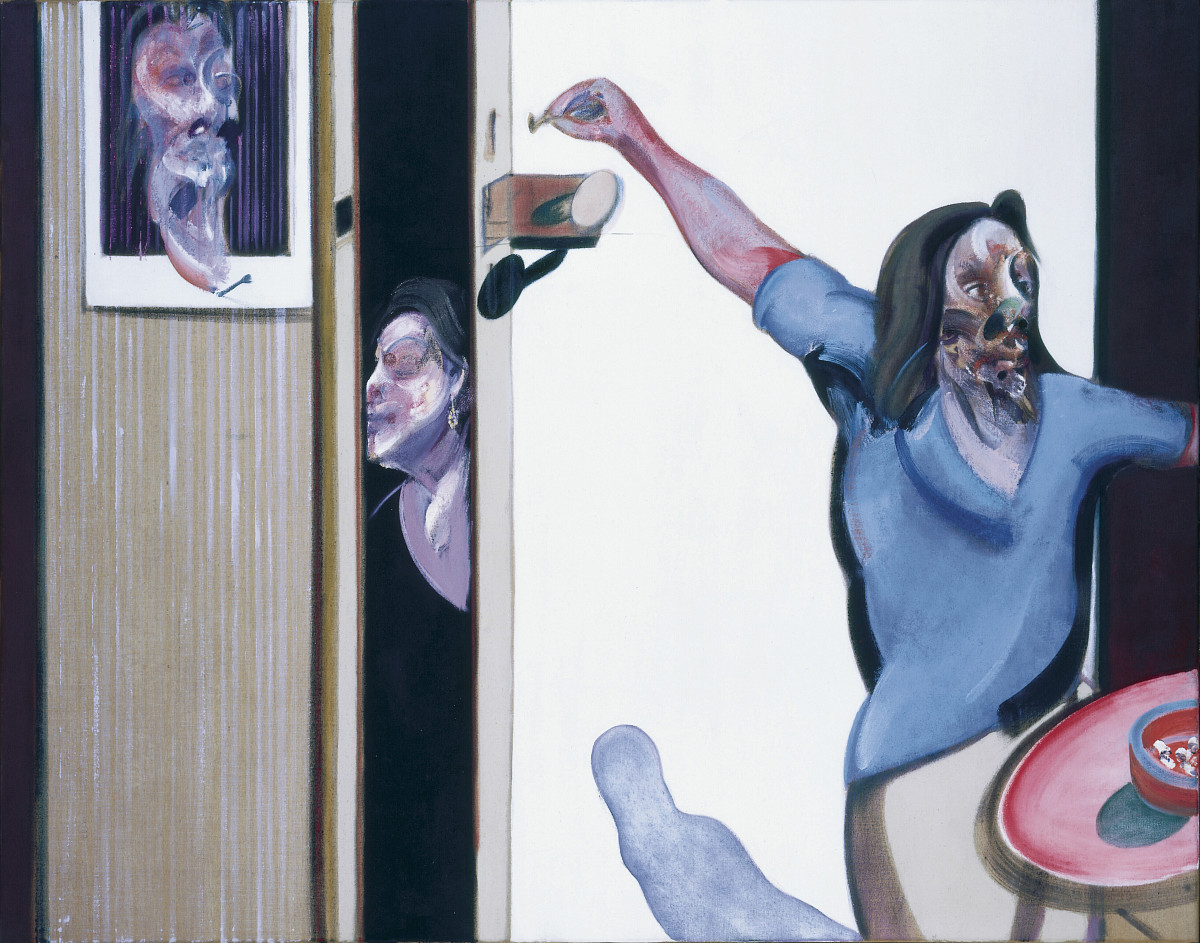 Francis Bacon: Drei Studien der Isabel Rawsthorne, 1967, Öl auf Leinwand (Neue Nationalgalerie, Staatliche Museen zu Berlin © The Estate of Francis Bacon / All rights reserved / Bildrecht, Wien und DACS, London 2026)