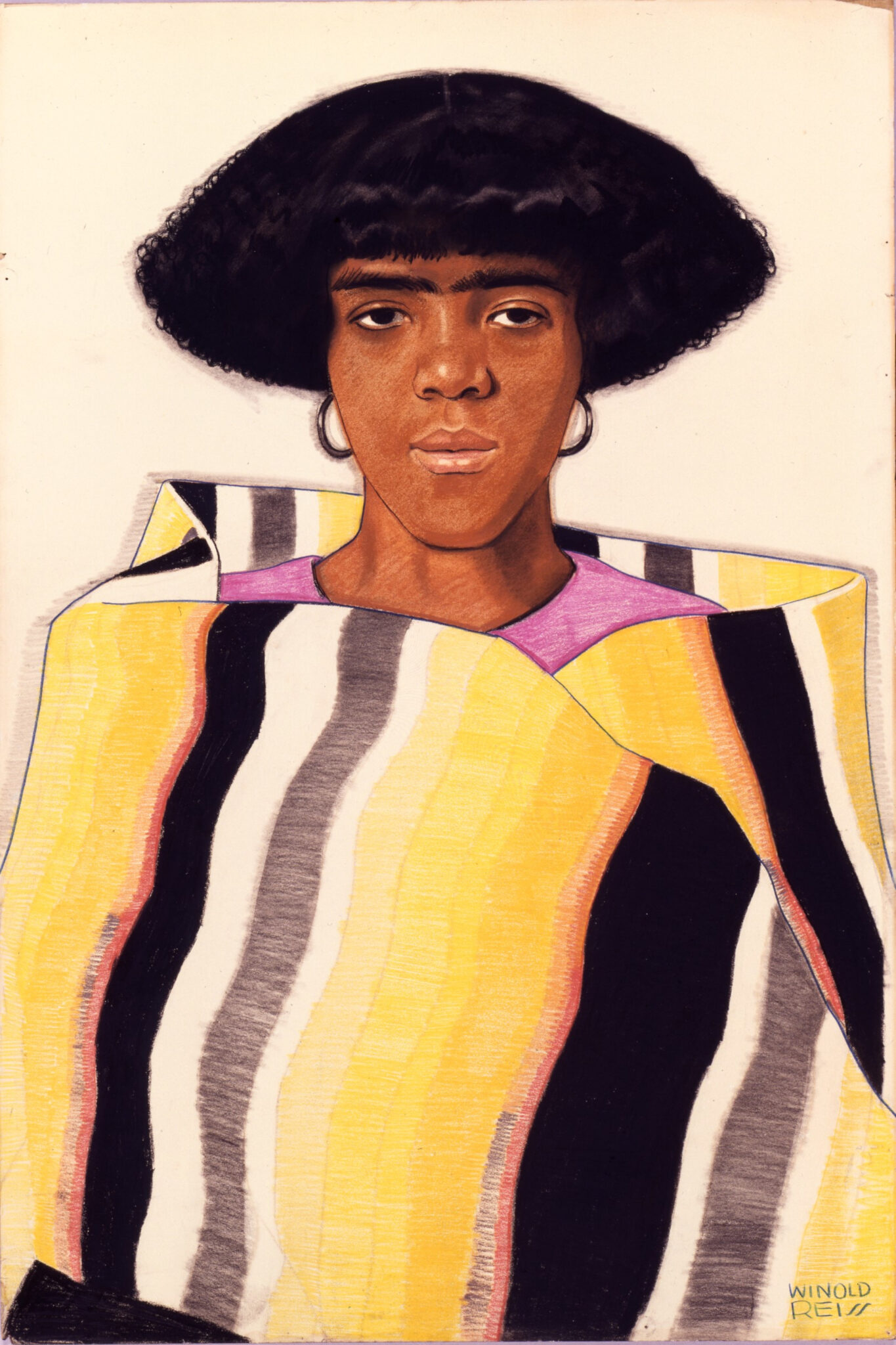 Privatsammlung, Winold Reiss, Harlem Girl with Blanket, ca. 1925