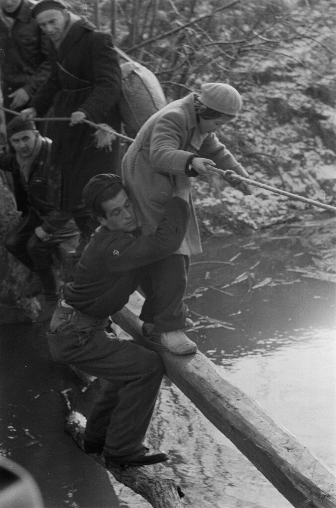 Flucht über den Einser-Kanal bei Pamhagen, Harry Weber, 1956 © Österreichische Nationalbibliothek