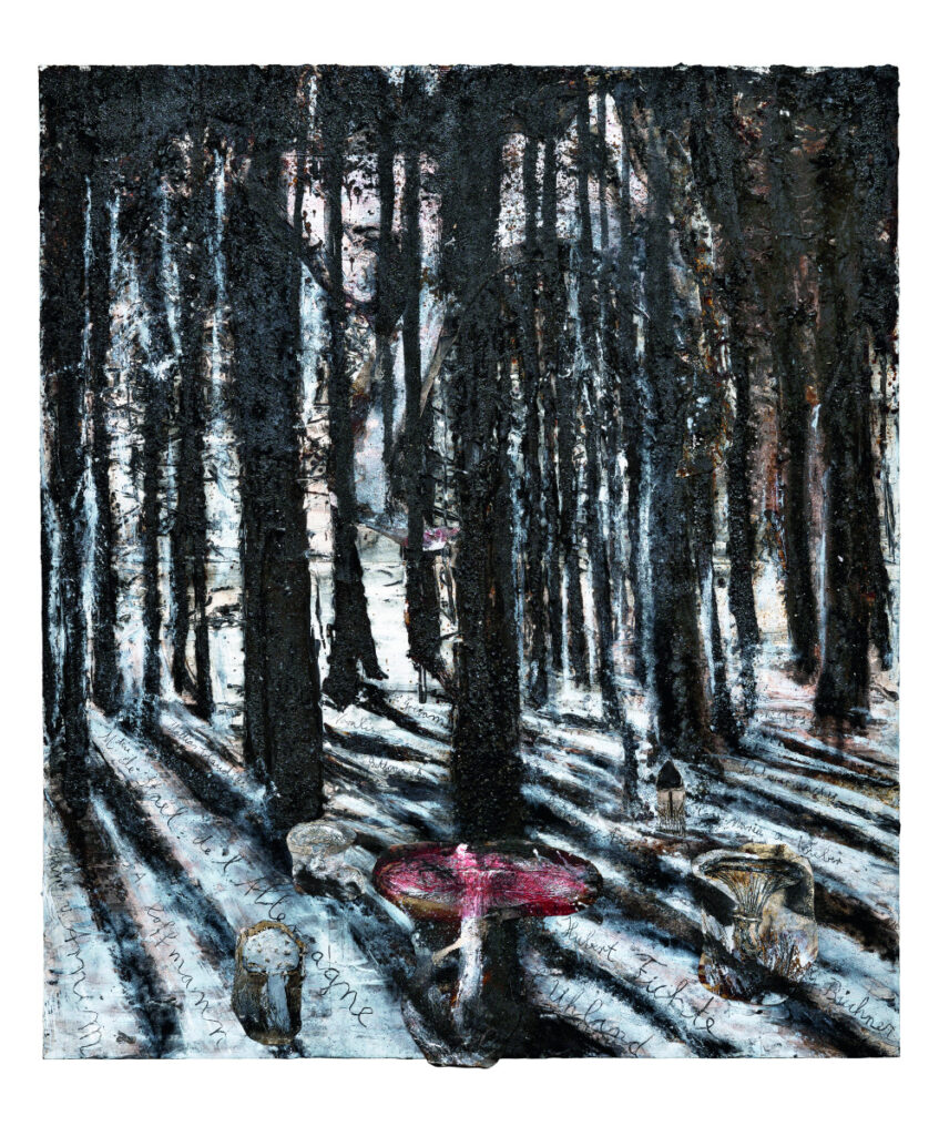 Anselm Kiefer, Mme de Staël: Über Deutschland, Acryl, Emulsion, Öl, Schellack, Kohle und Collage auf Fotografie auf Leinwand, Sammlung Würth, erworben 2018 © Anselm Kiefer, Foto: Galerie Thaddaeus Ropac, Salzburg
