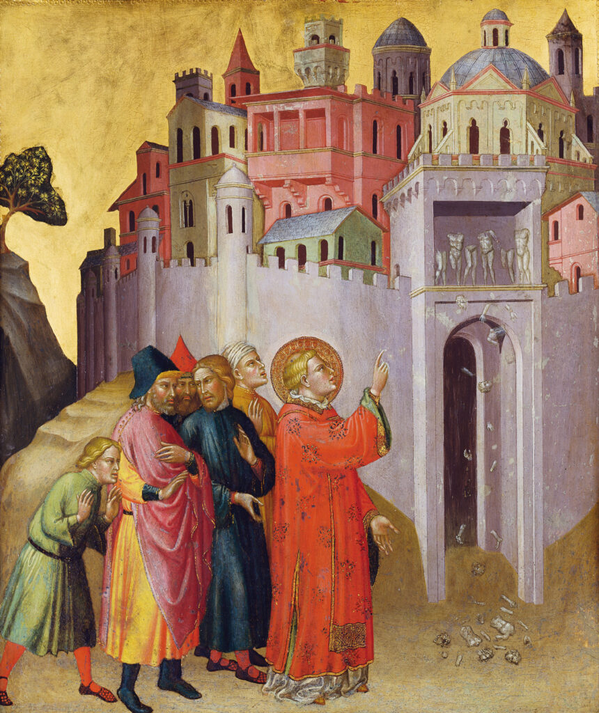 Martino di Bartolomeo, Zerstörung der Götzenbilder, ca. 1390, Mischtechnik auf Pappelholz, Städel Museum, Frankfurt am Main