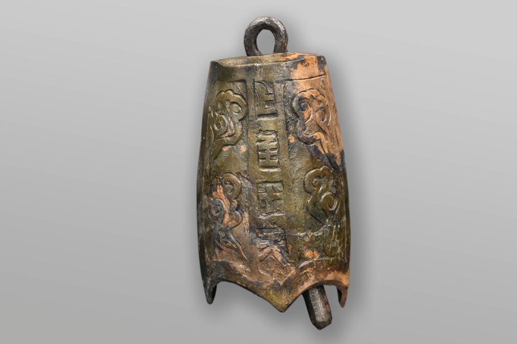 Bronzeglocke von Karabalgasun. 8.-9. Jahrhundert © Chinggis Khaan National Museum, Ulaanbaatar, Mongolei / Foto: Uuganbaatar Otgonbaatar