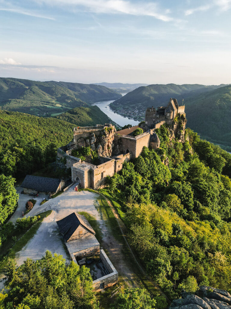 Wachau, Donau in Niederösterreich, Ruine Aggstein © Niederösterreich Werbung/Joel Eggimann